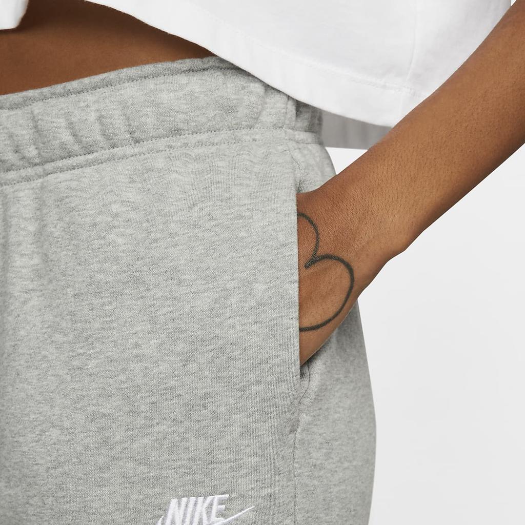 Nike High-Waist Drawstring Sports Pants With Solid Color Logo Women Bottoms Light-Grey DQ5191-063