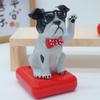 Cartoon Puppy Waving Car Ornament Cute Crafts Solar-powered Dog Car Ornament ABS Solar Power Puppy Car Ornament For Automotive