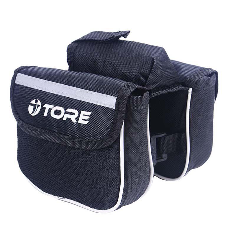 Cycling Bike Bicycle Frame Pannier Saddle Front Tube Bag Double Bags Sides