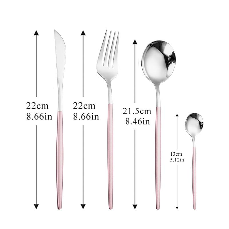 Geschirr Regenbogen Besteck Besteck Set 304 Edelstahl Gabel Löffel Messer Luxus Besteck Home Küche Geschirr Drop Ship