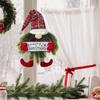 Christmas Wreath Needle Christmas Door Wreath Gnome For Window, Hanging Ornament Swedish Tomte Christmas Decorations Wreath For Room Window Porch