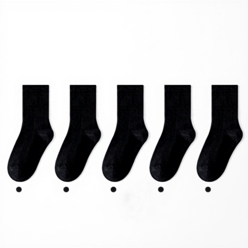 Children's Crew SocksCotton Anti-Bacterial Seamless Spring/Autumn Boys' Girls' School Sports Socks White Black Gray