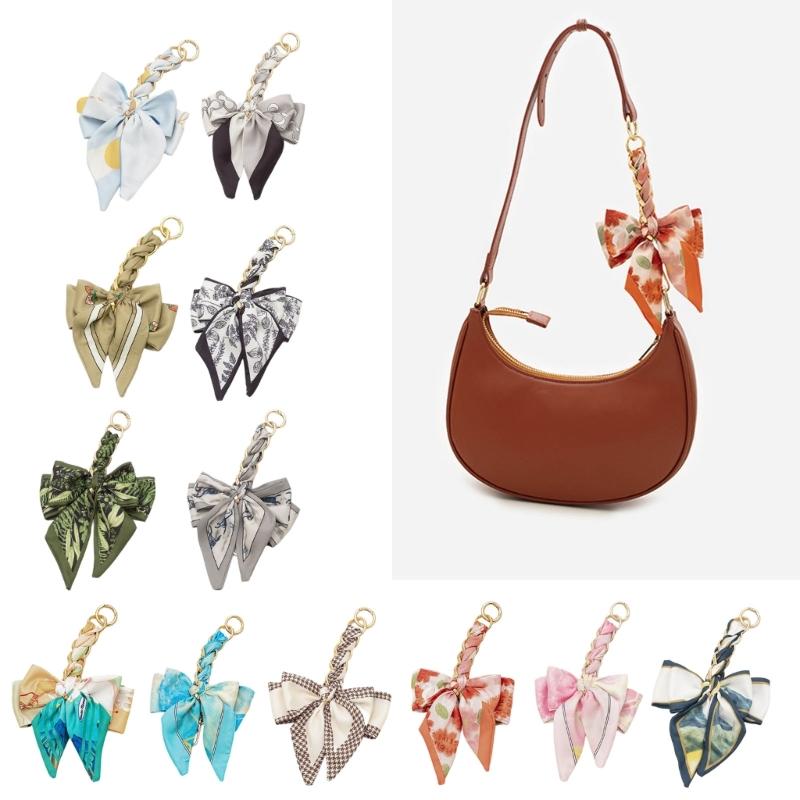 Stylish Bow Bag Chain with Adjustable Length Bowknot Extension Chain for Handbags and Clutches Handbag Accessories