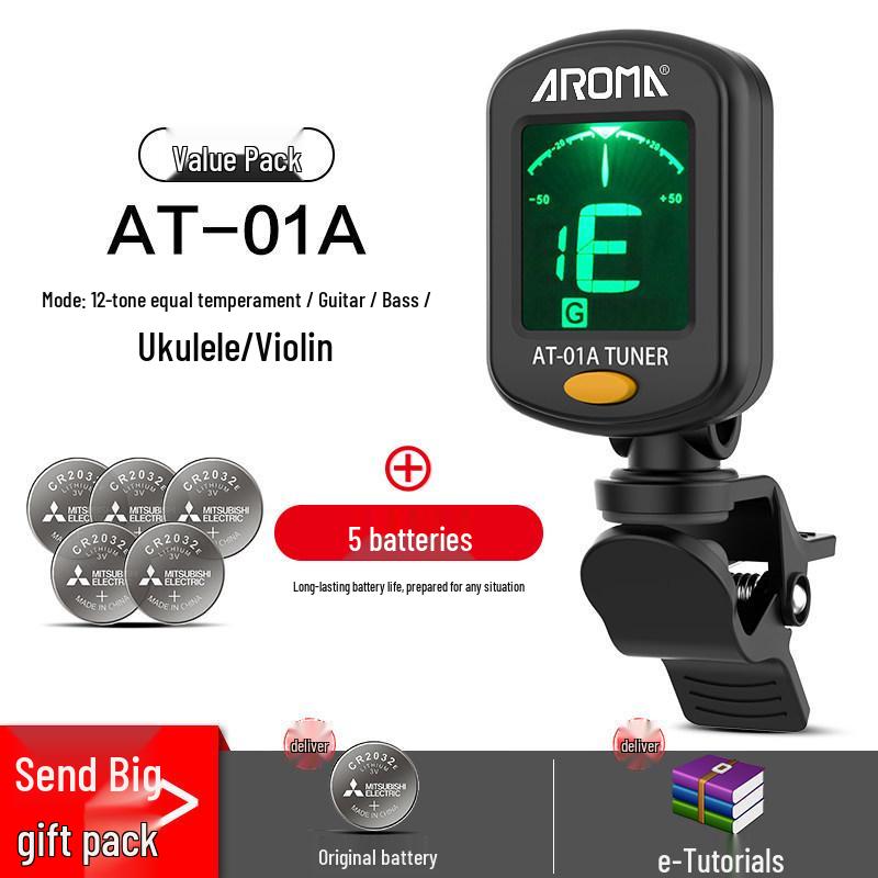 Anoma Univerzální elektronická ladička pro kytaru, ukulele a housle