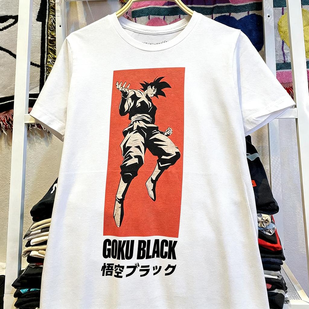 Dragon Ball Collaboration Saiyan Wukong Ins Japanese Anime Trend Men and Women Oversized Couple Short Sleeved Tshirt