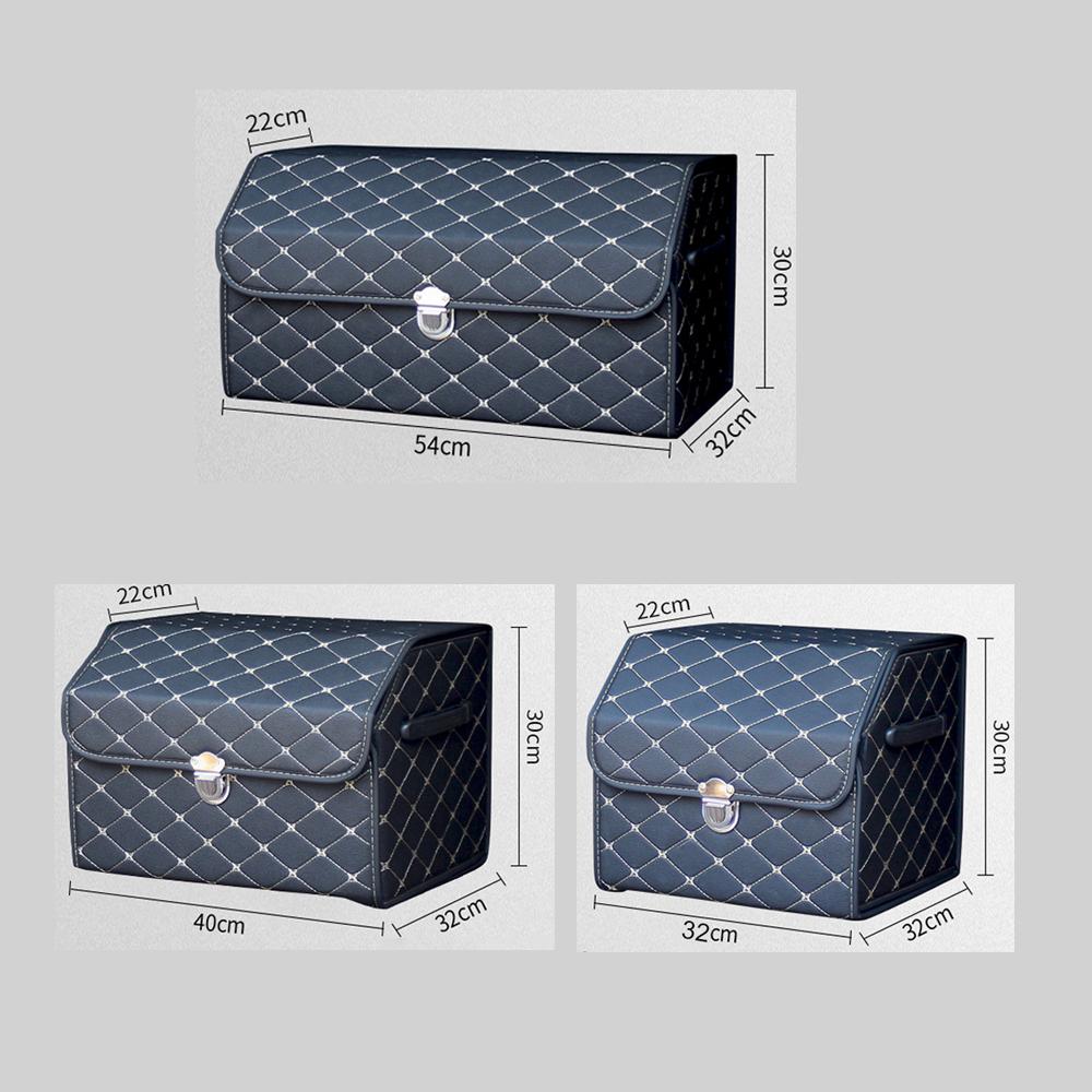 Collapsible Car Storage Organizer Box With Lid - Portable Multipurpose Car Trunk Boxs For Shopping Camping Picnic Waterproof Bag