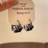 Versatile Zircon Square Ear Cuffs: Double-Sided, Simple Luxury Fashion Earrings