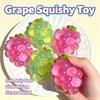 Kawaii Crystal Grape Squishy Toy Transparent Jelly Squeeze Fidget Toy Soft Slow Rising Stress Relief Decompression Toy Kids Gift