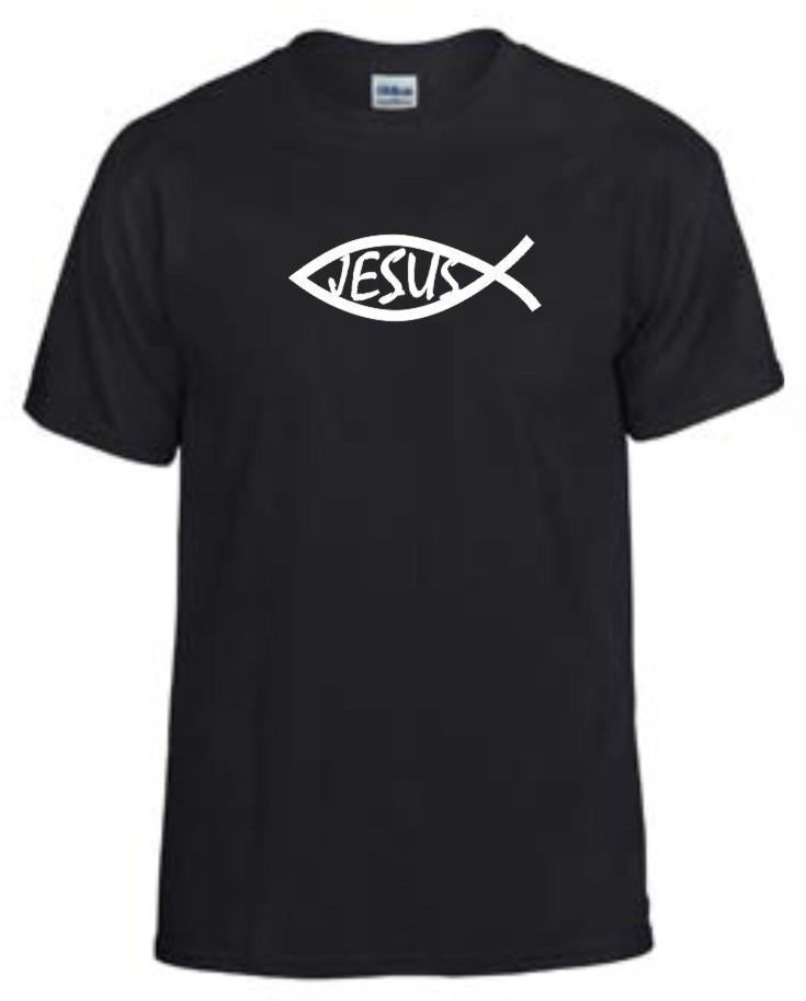 Jesus fish t-shirt Size Medium Love Jesus Christian Christ God t-shirts bible XXXXL
