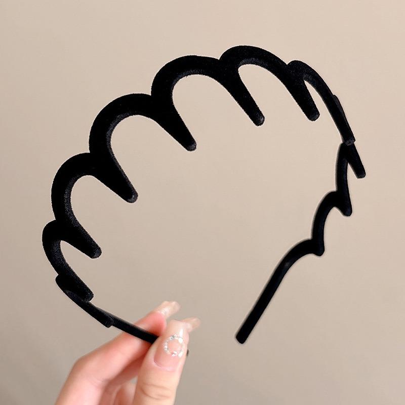 

Корейская женская расческа для волос Нескользящая повязка на голову Бархатные U-образные обручи для волос Фиксированные зубья Пушистые резинки для волос Головные уборы Аксессуары для волос