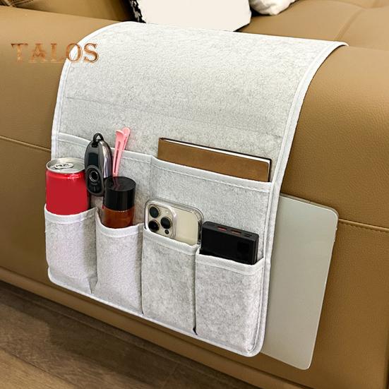 Borsa portaoggetti sospesa per bracciolo del divano con 6 tasche, facile da installare, organizer per divano reclinabile, porta telecomando