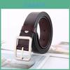 Genuine Leather Belt For Women Men Casual Fashion With Square Alloy Buckle For Outdoor Wear