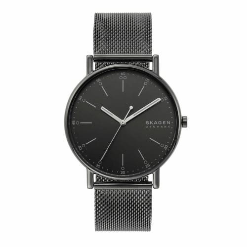 

SIGNATUR Three-Hand Gray Steel Mesh Watch
