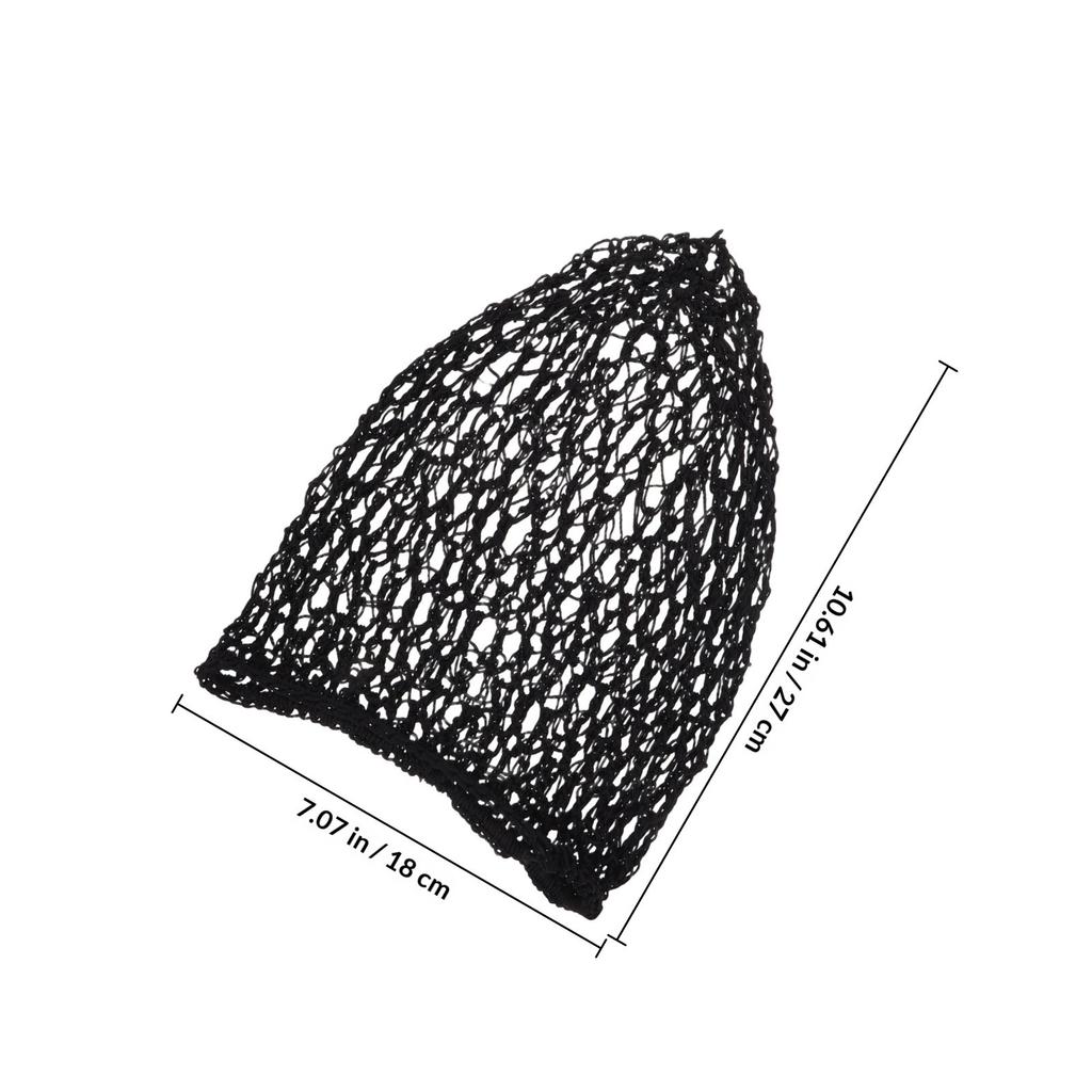 Handmade Crochet Hair Net Snood Women Mesh Wrap Sleep Cap Long Hair Protection Anti- Frizz Prevention Soft Comfortable Fit