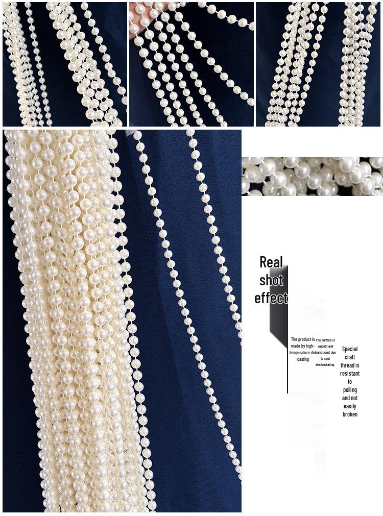 Mixed Pearl Thread Strands 6-12mm for Handmade Jewelry, Customizable Length