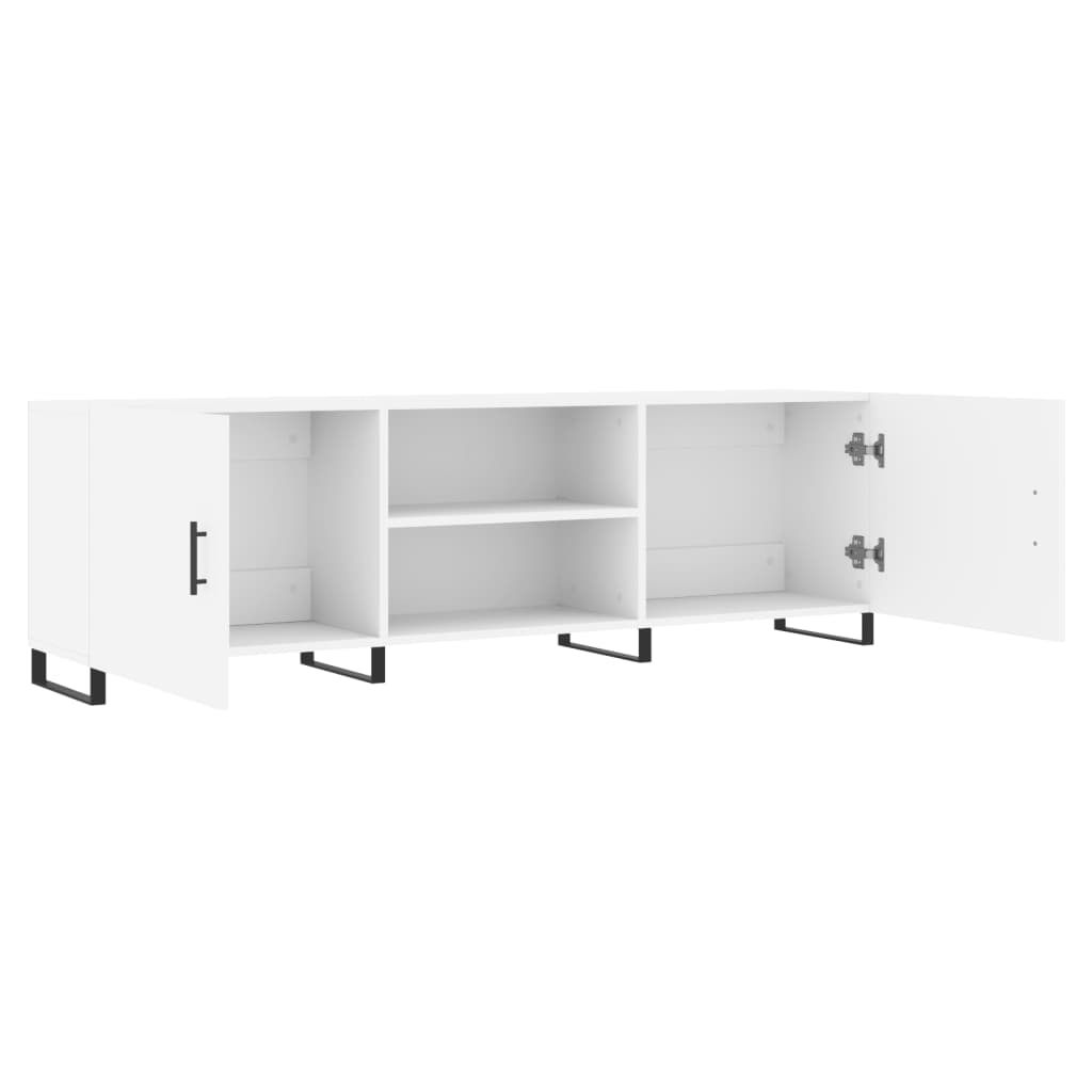 TV Cabinet White 150x30x50 cm Particleboard