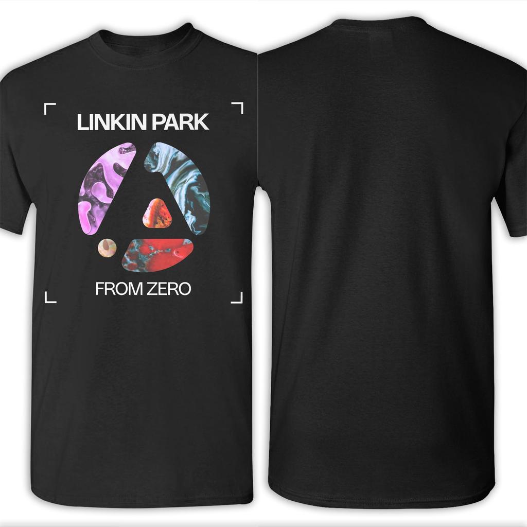 Pánské Dámské Nové Tričko s logem kapely Linkined Parked From Zero Tee z čisté bavlny Trička Oblečení