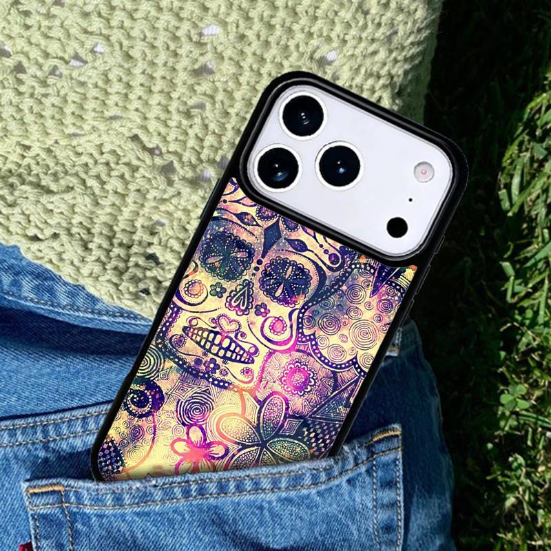 Vintage-Skulls Phone Case For iPhone 17 AIR 16 Pro Max 15 14 Pro 11 12 13 Shockproof Silicone Cover