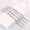 Double -Buckled Jewelry Buckle Couple Titanium Steel Element Bracelet