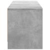 TV Stand with LED Lighting Concrete Grey 165 X 34 X 40 Cm Particleboard