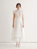 Ganiesong Bridal Twist Puff Two-Piece Dress_White