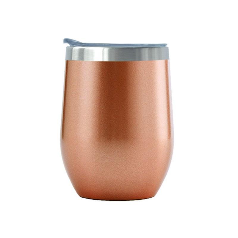 12oz Eggshell Cup Stainless Steel Thermos Bottle Portable Coffee Cups Water Bottle Travel Household Office School Drinking Tools