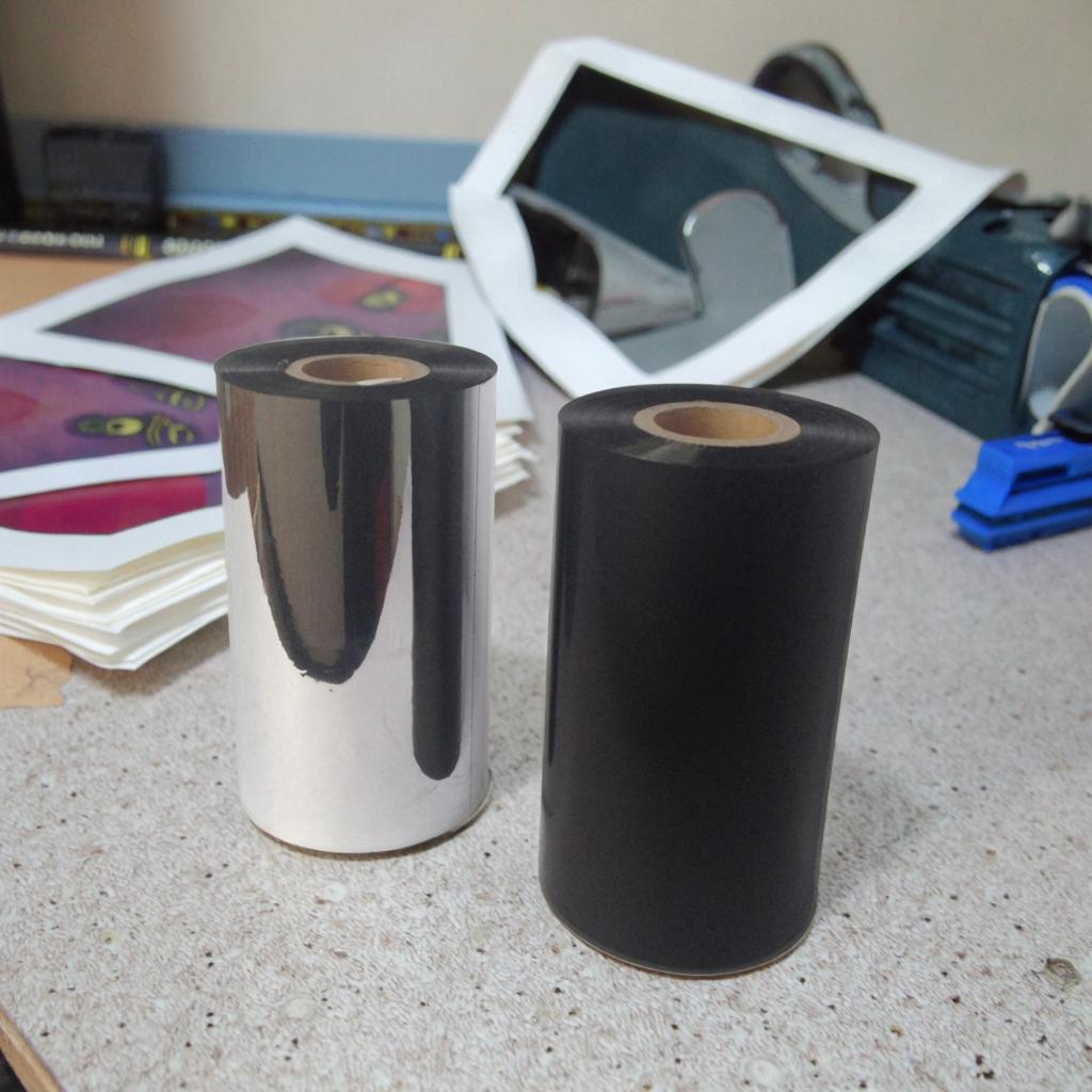 Factory Supplier 110mm 74m TTR Ribbon Thermal Transfer Ink for Paper & Film Transfer (Black,AT121-Wax 110*300m)