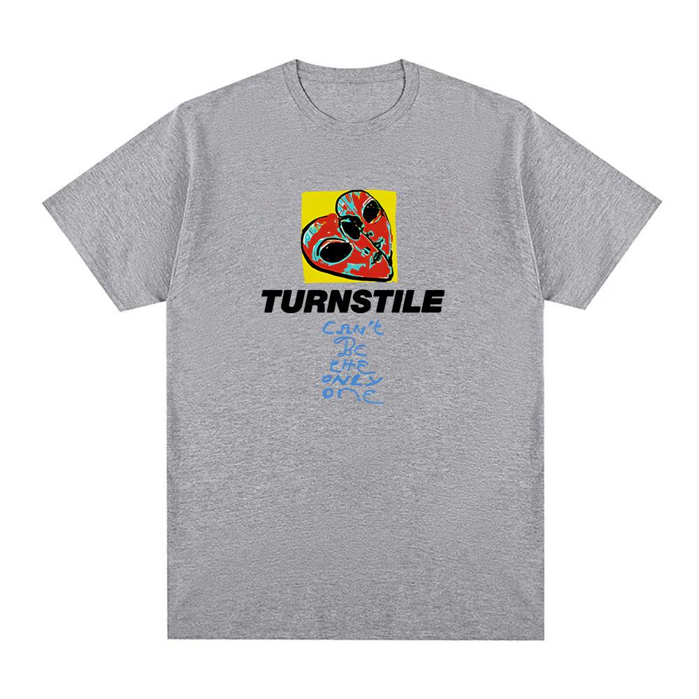 TURNSTILE T Shirt Aesthetic High Quality Tee-shirt O-neck Clothing Graphic Printing Casual Retro Singer Style Tshirt