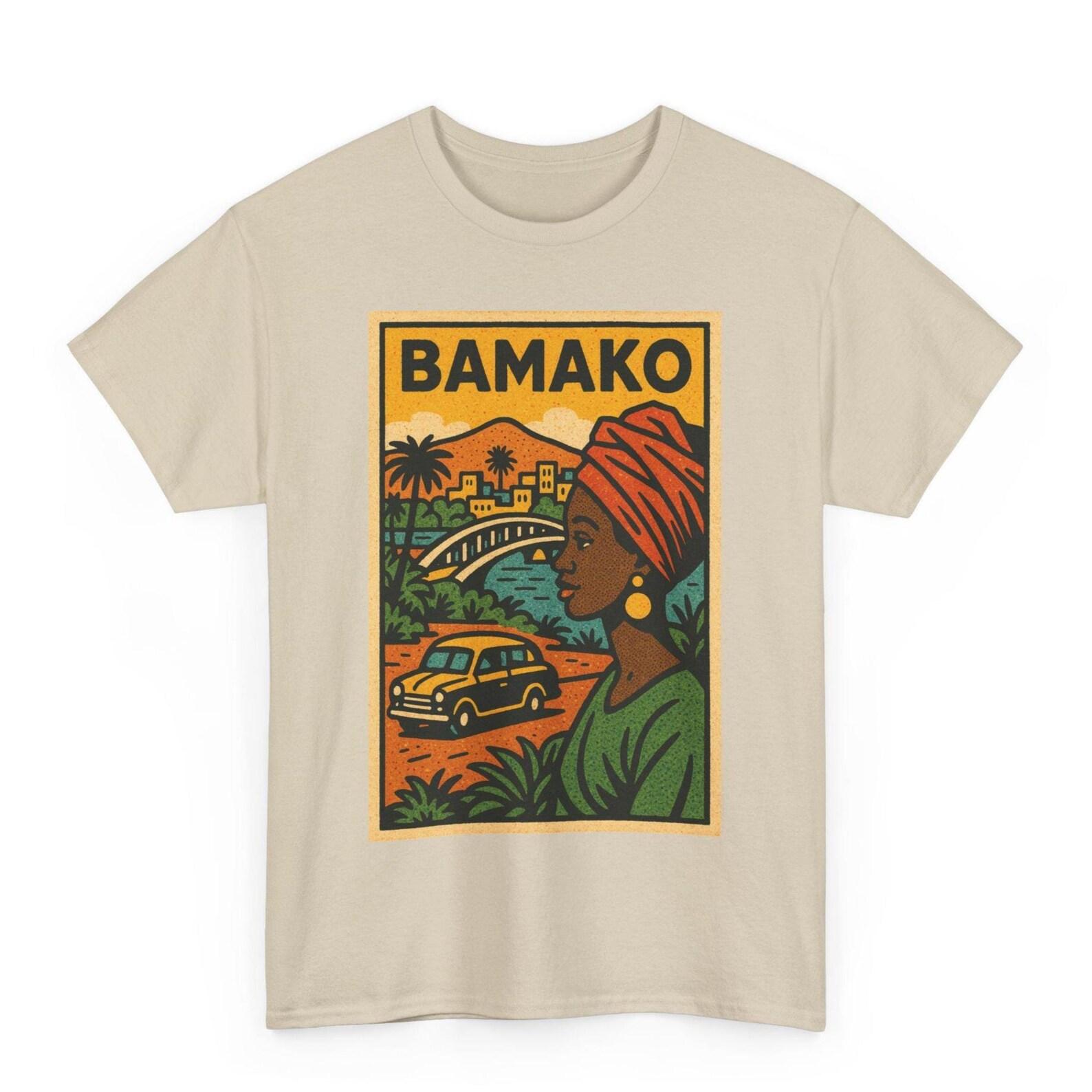 Bamako T-Shirt: Retro Comic Malian City Graphic Tee S