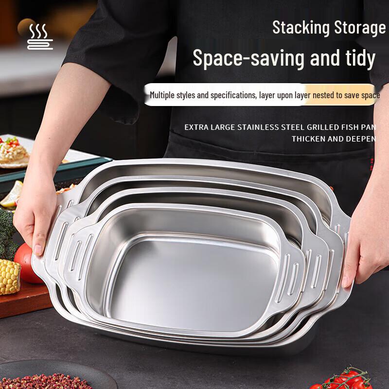 Commercial Stainless Steel Deep Roasting Pan