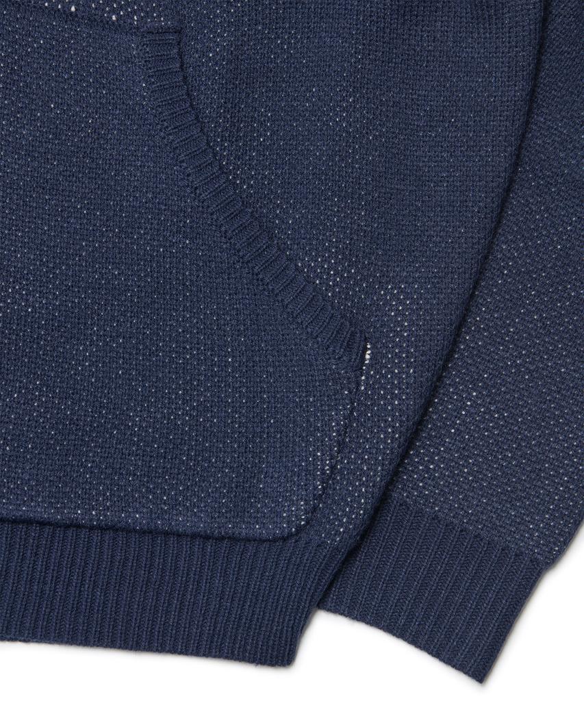 Nomanual Nm Skull Hand Cowichan Hooded Zip-Up - Navy