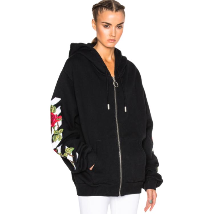 OFF WHITE Sweatshirt Womens Black OWBB011F161921281088