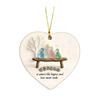 Heart-Shaped Sea Glass Family Ornament Handmade Sea Glass Art Heart Ornament Christmas Tree Home Decor Party Pendant Ornament