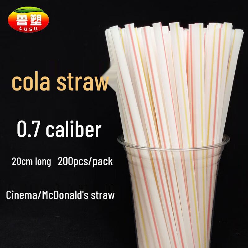 

Lusu Commercial Striped Plastic Straws