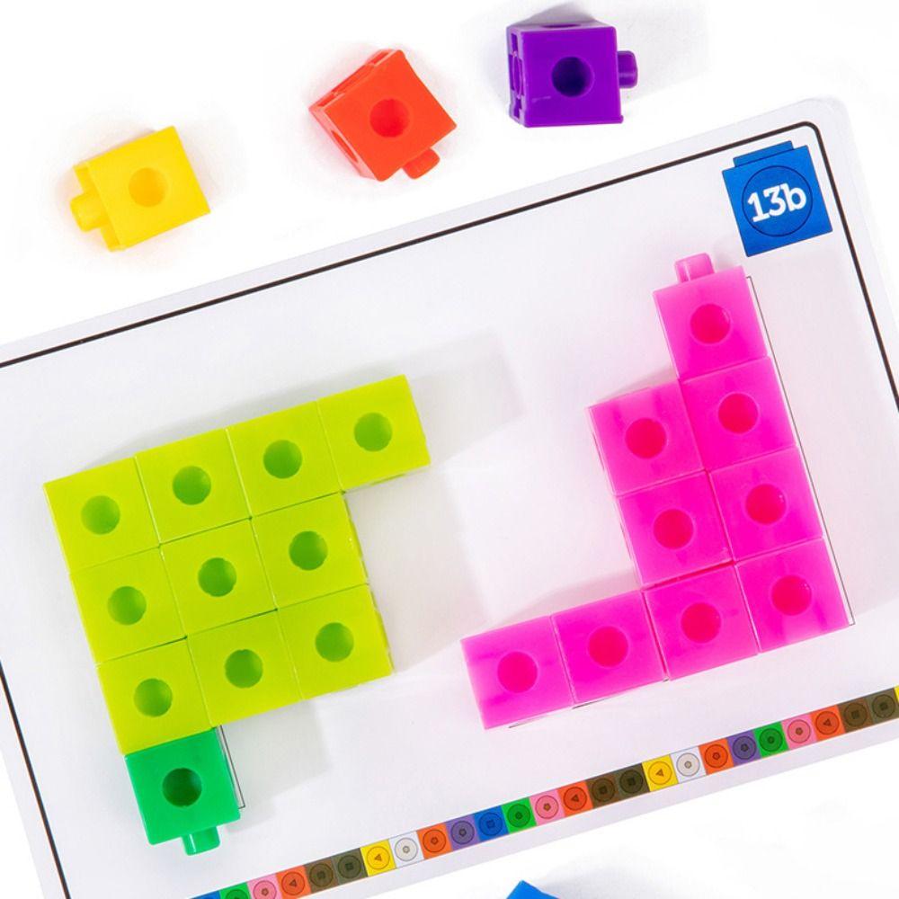Montessori Cube Puzzle Building Blocks Multilink Rainbow Building Blocks Toy  Birthday Gifts