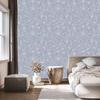 Blue and light gray glitter wallpaper for living room and bedroom 50x1000