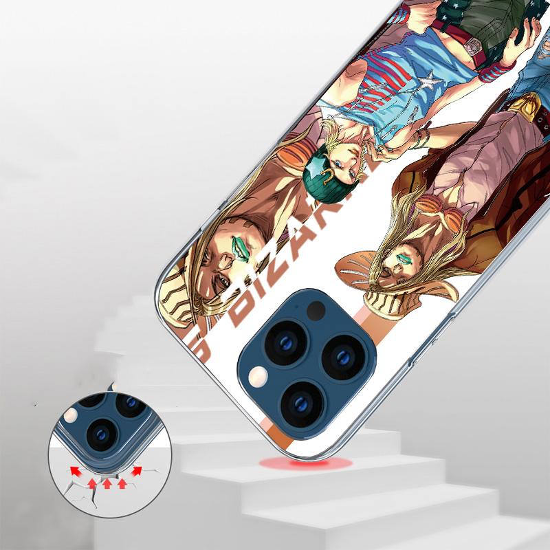 JoJo Bizarre Adventure Anime Phone Case For iPhone 17 Air 16 Pro Max 16E 15 + 14 Plus 11 12 13 Mini 7 8 SE Gift Print Cover Fund