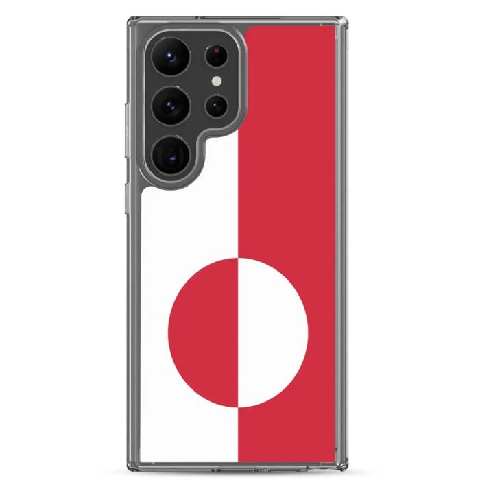 Coque Téléphone - Samsung - Galaxy S24 - Drapeau Groenland - Souple - Multicolore