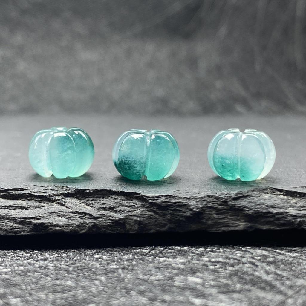 Eis-Typ Bashan Jade Blau Schwimmende Blume & Jade Oval Ruyi Perlen DIY Ohrring Quaste Zubehör