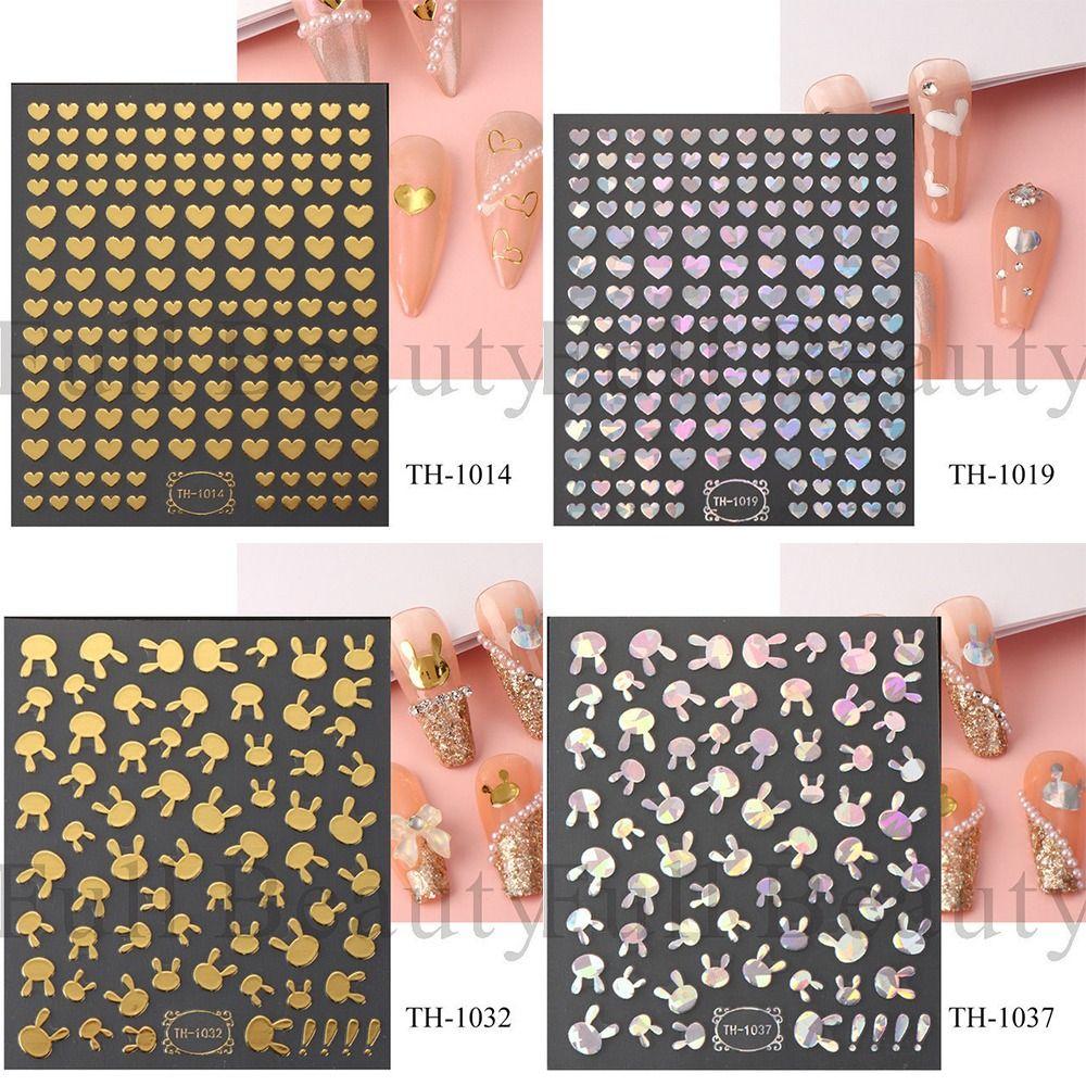 Sakura Flower Nail Art Decal Laser Adhesive Slider DIY Gel Slider  Manicure Decor