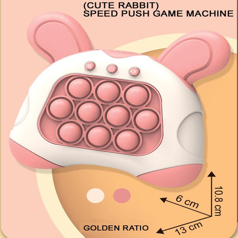 Push-Spiel Pop Super Bubble Spiel Licht Up Musik Schnell Drücken Licht Antistress Stress Relief Montessori Spielzeug für Kinder Erwachsene geschenk