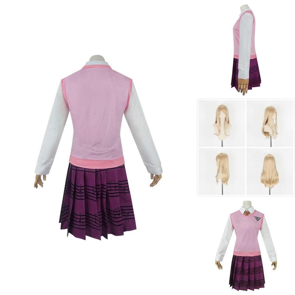 Danganronpa V3 Akamatsu Kaede Cosplay Costume Full Set Exquisite Uniform Design
