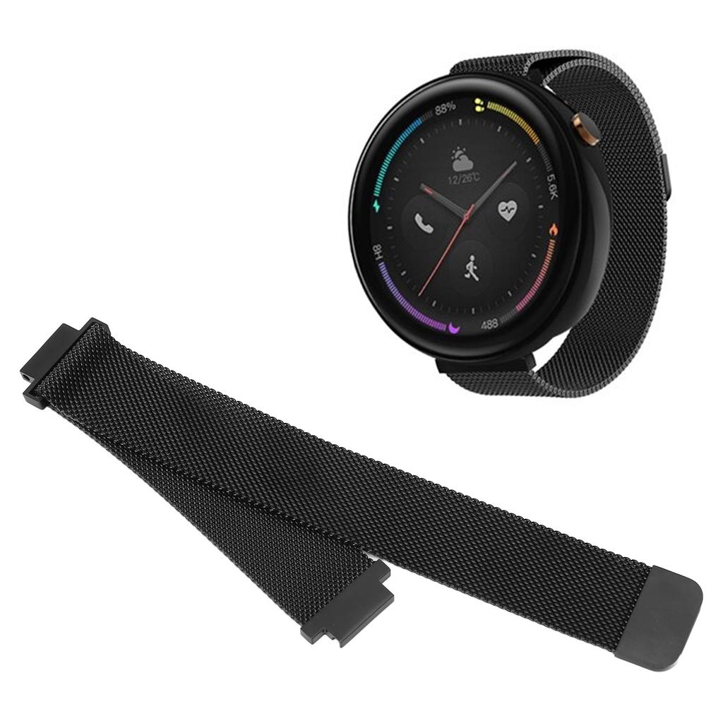 15mm Smartwatch Band Wrist Strap Stainless Steel Magnetic Buckle with Lug Linker for   2 A1807
