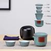Ceramic Teapot, Gaiwan Tea Cup, Porcelain Sets, Portable Travel Drinkware