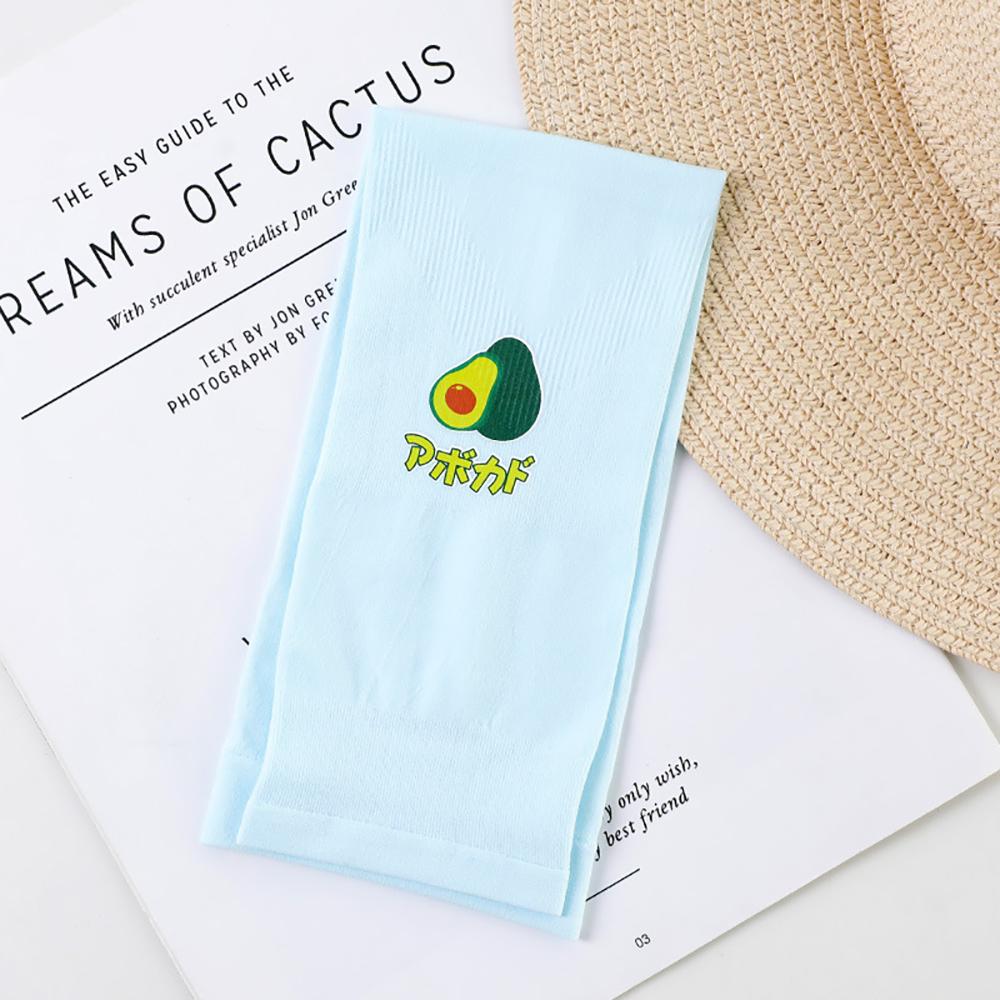 Strawberry Avocado Women Driving Cooling Sleeves Arm Sleeves Sun UV Protection Ice Silk sleeve