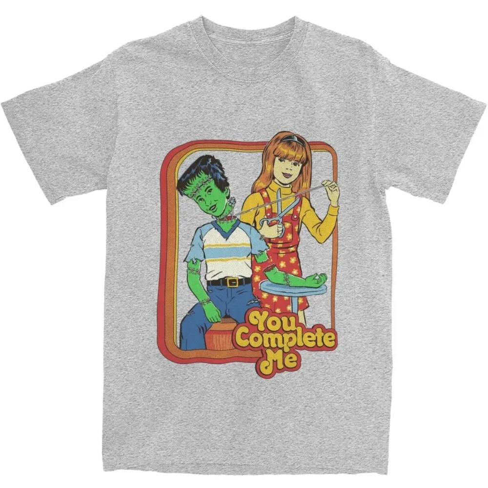 

Новинка Смешные Швейные Поделки Франкенштейн Футболка Мужская Женская Чистый Хлопок Ностальгия Ретро Футболки Рубашка Одежда для Вечеринки XXXXXL серый