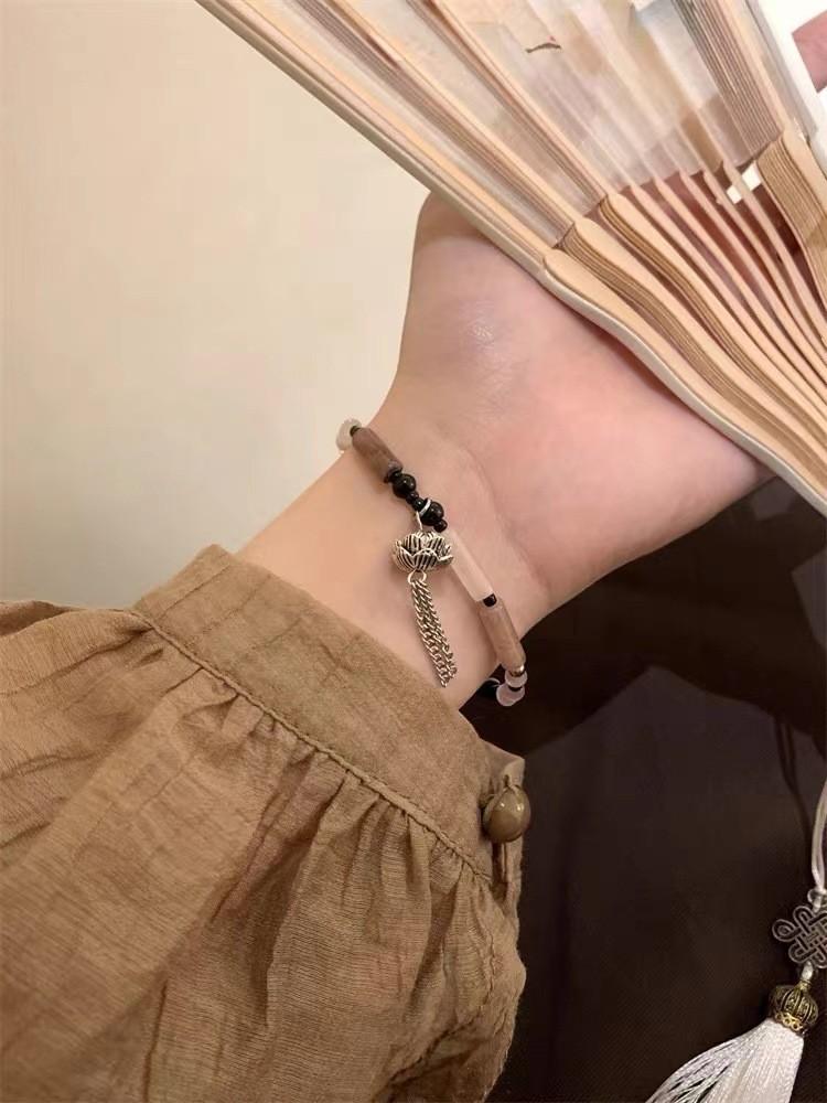 Butterfly Stylish Lotus Bracelet Retro Artistic Design Perfect For Summer Gifts