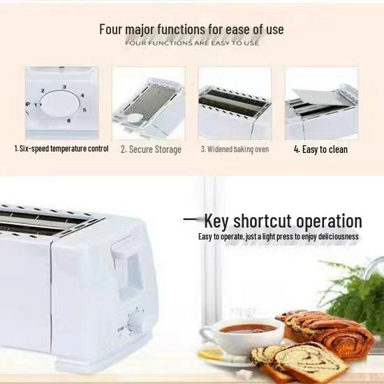 3D Heating Toaster & Sandwich Maker: Automatic Home Breakfast Machine