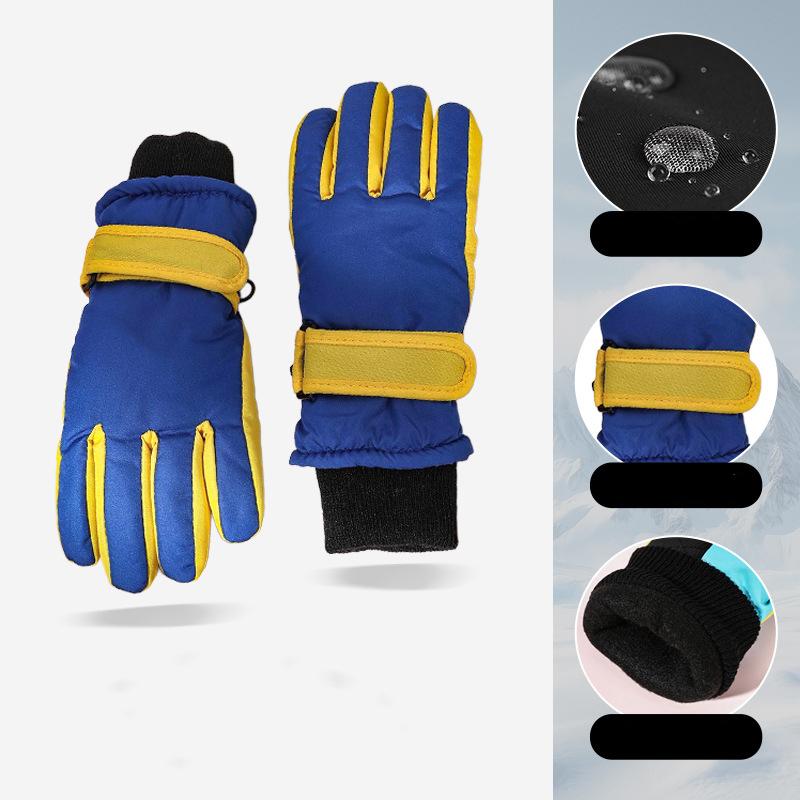 Children s Winter Gloves Warm, Windproof, Thickened Outdoor Cycling Gloves M