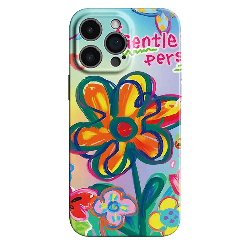 

Colorful Flower Checkered Pattern Phone Case for Oppo Reno14 Reno13 Reno12 Reno11 Reno10 Reno8 F Z T SE Pro 4G 5G Glossy Film PC Reno13 F 5G